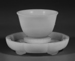 Cup and saucer, Jade (nephrite), China