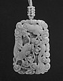 Pendant, Jade, seed pearls, China