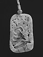 Pendant, Jadeite, seed pearls, China