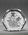 Plate, Porcelain painted in famille verte enamels on the biscuit, China