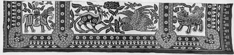 Panels of Coverlet, Cotton, China