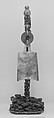 Staff Finial with Bell Ring and Bird
, Nephrite, China