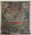 Guanyin Seated on a Lotus Throne, Ink on silk, Korea