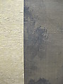 Rainy Landscape with Travelers, Unidentified artist, Hanging scroll; ink and color on silk, Korea