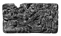Belt Buckle with Animal-Combat Scene, Bronze, North China