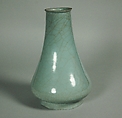 Vase, Stoneware with crackled blue glaze (Longquan ware), China