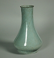 Vase, Stoneware with crackled blue glaze (Longquan ware), China