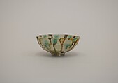 Miniature bowl, Earthenware with polychrome glaze (Sancai ware), China