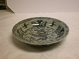 Plate, Porcelain painted in underglaze blue; export ware, China