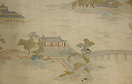 Panel with Landscape, Silk and metal thread tapestry (kesi) with ink and color, China