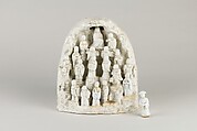 Grotto with Guanyin and Twenty Disciples, Porcelain (Blanc-de-chine ware), China