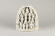 Grotto with Guanyin and Twenty Disciples, Porcelain (Blanc-de-chine ware), China