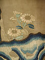 Magnolia, crabapple, and tree peony, Silk embroidery on silk gauze, China