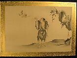 Album of Copies of Chinese Paintings, Kano Tsunenobu (Japanese, 1636–1713), Album leaf; ink and color on silk, Japan