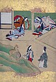 Scenes from Tales of Ise (Ise monogatari), Tosa School Japanese, Set of album leaf paintings; ink and color on paper (shikishi), Japan