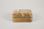 Incense Container, Lacquer on wood with sprinkled gold powder, Japan