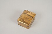 Incense Container, Lacquer on wood with sprinkled gold powder, Japan