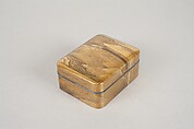 Incense Container, Lacquer on wood with sprinkled gold powder, Japan