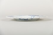 Plate, Porcelain painted in underglaze blue, China