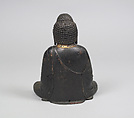 Seated Buddha, Gilt bronze, Japan