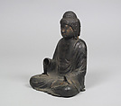 Seated Buddha, Gilt bronze, Japan