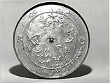 Haguro Mirror (Haguro-kyō) with Birds, Flowers, and Butterflies, Bronze, Japan