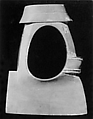 Hoe-shaped bracelet (kuwagataishi), Carved green tuff, Japan