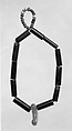 Beads, Serpentine stone, amber, and soda glass, Japan