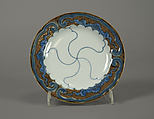 Small Dish, Porcelain with iron glaze and overglaze blue  (Hizen ware, Matsugatani type), Japan