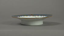 Small Dish, Porcelain with iron glaze and overglaze blue  (Hizen ware, Matsugatani type), Japan