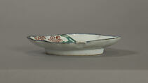 Dish, Porcelain with overglaze enamels (Hizen ware, early Nabeshima type), Japan