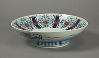 Dish, Porcelain painted with polychrome enamels (Nabeshima ware), Japan
