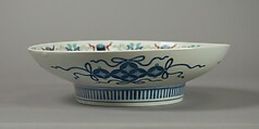 Dish, Porcelain painted with polychrome enamels (Nabeshima ware), Japan