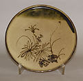 Plate with Chrysanthemum Design, Seto ware; stoneware with iron decoration, Japan