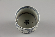 Soba cup, Porcelain painted with underglaze cobalt (Hizen ware), Japan