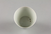 One from a Set of Five Soba Cups with Chrysanthemum Design, Porcelain with underglaze blue (Hizen ware), Japan