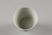 One from a Set of Five Soba Cups with Chrysanthemum Design, Porcelain with underglaze blue (Hizen ware), Japan