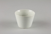 One from a Set of Five Soba Cups with Chrysanthemum Design, Porcelain with underglaze blue (Hizen ware), Japan