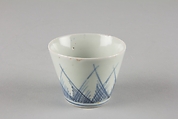 Soba cup, Porcelain with underglaze blue (Hizen ware), Japan