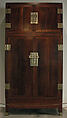 Wardrobe, Wood (Huanghuali, or Dalbergia odoriferal); metal fittings, China