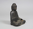 Seated Buddha, Gilt bronze, Japan