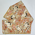 Obi, Silk, metallic thread, Japanese