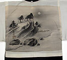 Man's Jacket (Haori), White silk tabby lining / Silk tabby,painted, Japan