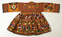 Ensemble, cotton, mirrors, India
