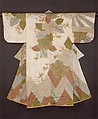 Robe (Kosode) with Cherry Blossoms and Cypress Fence | Japan | Edo ...