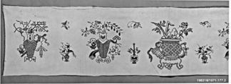 Valance, Cotton; on cotton, China