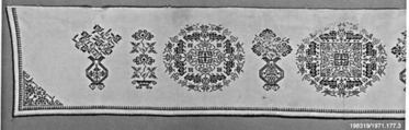 Valance, Cotton;  on cotton, China