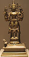 Standing Four-Armed Vishnu, Brass, India (Bengal) or Bangladesh