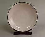 Dish, Porcelain with incised decoration under ivory white glaze (Ding ware), China
