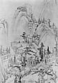 Landscape in the style of Huang Gongwang, Mo Shilong (Chinese, 1537–1587), Hanging scroll; ink and color on paper, China